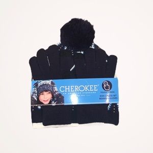 Cherokee boy 2 piece set hat and mittens